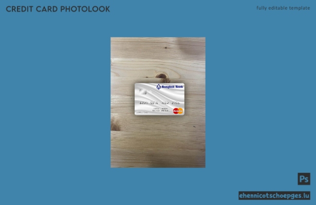 Thailand Bangkok Bank Mastercard graue Fotooptik Beispielvorschau